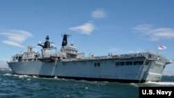 英國皇家海軍“海神之子”號軍艦2018年6月訪問駐日美軍基地（美國海軍照片）