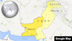 巴基斯坦俾路支省地理位置圖