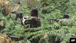 Vikosi vya Somalia msituni vikijiandaa kupambana na kundi la kigaidi la al-Shabaab.