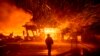 Diez incendios forestales activos en California