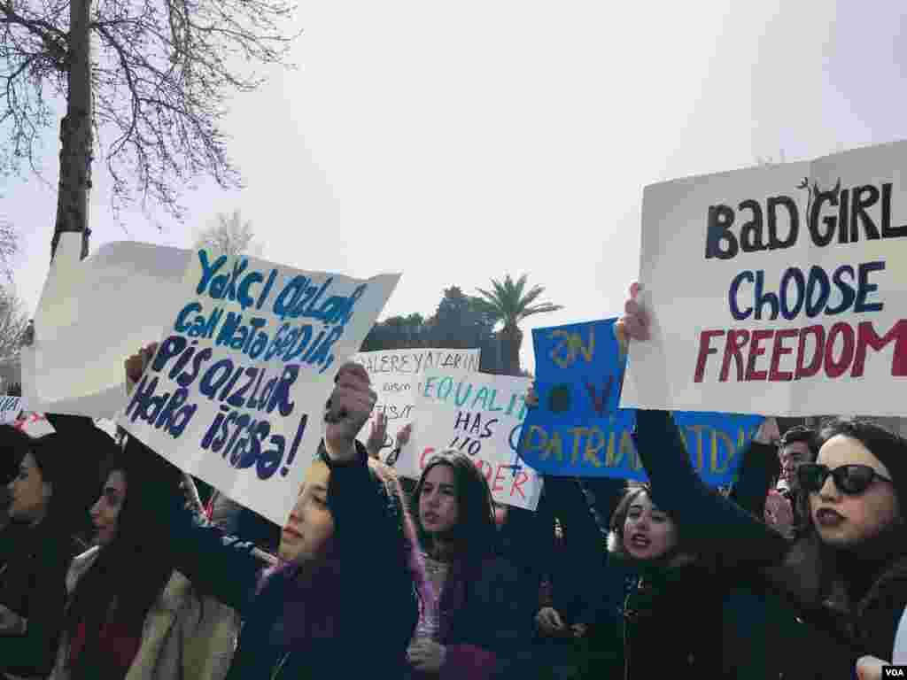 Bakıda 8 Marş feministlər aksiyası