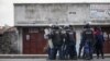 Affrontements entre la police nationale congolaise et des manifestants à Majengo, Goma, dans la province du Nord-Kivu, le 28 décembre 2018 .