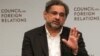Pakistani Prime Minister Shahid Khaqan Abbasi answers a question during the panel discussion with the Council on Foreign Relations in Manhattan, New York, Sept, 20, 2017. 