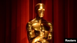 Statue érigée pour la 88e cérémonie des Oscars.