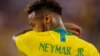 Le Brésilien Neymar lors du match amical contre les Etats-Unis au Metlife Stadium à East Rutherford, New Jersey, le 7 septembre 2018.