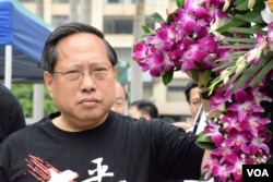 香港支聯會主席何俊仁。（美國之音湯惠芸攝）