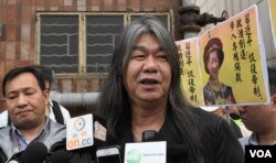 社民連前立法會議員梁國雄。(美國之音湯惠芸)