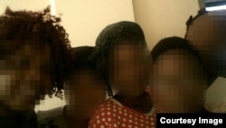 Some of the trafficked women.