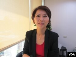 台灣在野黨民進黨立委陳亭妃(美國之音張永泰拍攝)
