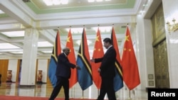 中國國家主席習近平2015年9月1日會見瓦努阿圖時任總理（路透社）