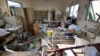 Damage is seen inside a hospital operated by Medecins Sans Frontieres after it was hit by a Saudi-led coalition air strike in the Abs district of Hajja province, Yemen, August 16, 2016.