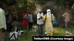 L'Organisation mondiale de la Santé en intervention en RDC, 18 août 2016. (Twitter/OMS)