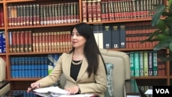 台灣外交部公眾外交協調會副執行長兼發言人歐江安（美國之音許寧攝影）