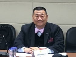 中華戰略學會研究員張競（美國之音/陳筠攝）
