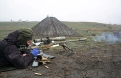 Військові навчання української армії неподалік анексованого Росією Криму, 14 квітня. Фото прес-служби Збройних сил України
