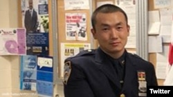 資料照片：紐約市警察局警官白馬達傑·昂旺。