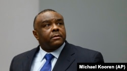L'ancien vice-président congolais Jean-Pierre Bemba lors d'une audience à la Cour pénale internationale, à La Haye, 21 juin 2016.