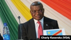 Kalev Mutond en réunion à Goma, en RDC, le 25 janvier 2017.