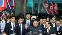 金正恩2019年2月26日乘專列抵達越南。（美聯社）