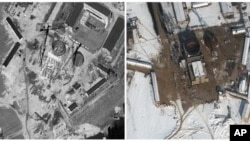 衛星圖像顯示的北韓寧邊核設施(資料圖片)