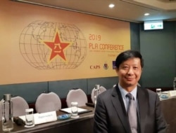 位於台北的國家政策研究基金會國家安全組副研究員揭仲