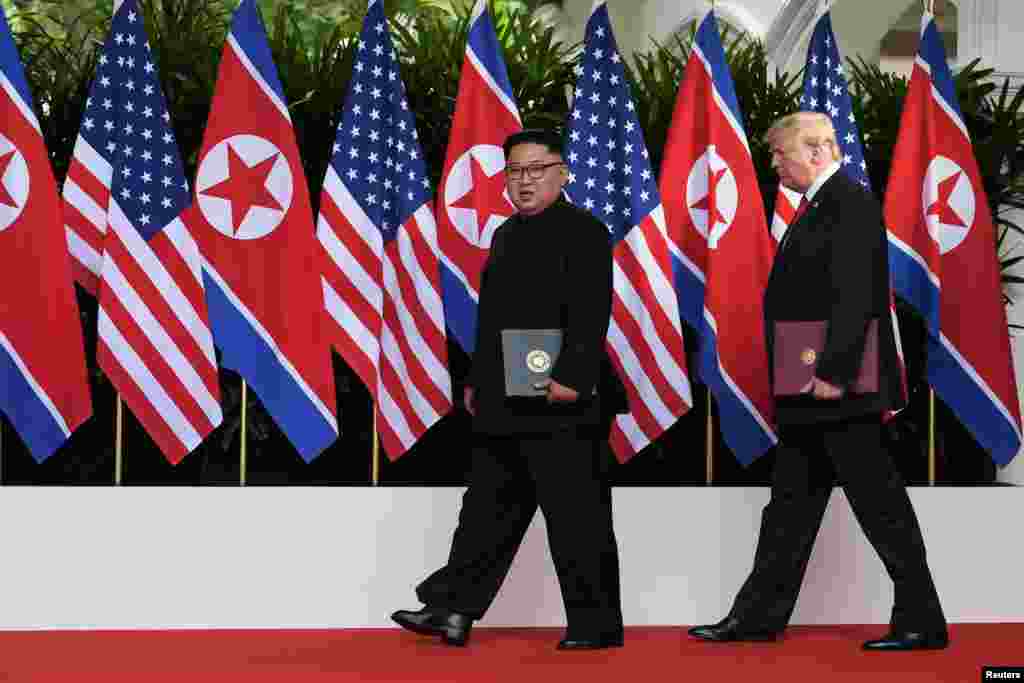 Ganawar Shugaban Amurka Donald Trump da Kim Joung Un a Singapore