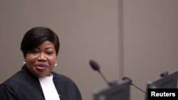 Fatou Bensouda, procureur en chef de la Cour pénale internationale, est vue dans une salle d'audience de la CPI à La Haye, Pays-Bas, le 8 juillet 2019.