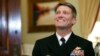 U.S. Navy Rear Admiral Ronny Jackson, M.D., sits with Sen. Johnny Isakson, R-Ga., chairman of the Veteran's Affairs Committee, before their meeting on Capitol Hill, April 16, 2018 in Washington. Jackson is President Donald Trump's nominee to be the next Secretary of Veterans Affairs. 