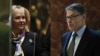 Gavana wa zamani wa Oklahoma, Mary Fallin, na gavana wa zamani wa Texas, Rick Perry, walipofika kwenye jengo la Trump Tower mjini New York, Nov. 21, 2016.