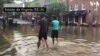 Inundaciones en Alexandria, ante la llegada del Huracán Florence