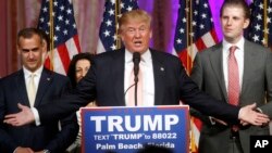 美國共和黨總統參選人唐納德•川普(Donald Trump)。