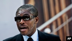 Teodoro Nguema Obiang Mangueà Pretoria, en Afrique du sud, le 15 mai 2019. (Archives)