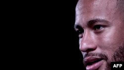 Neymar lors d'un entretien avec l'AFP, le 21 avril 2018. 
