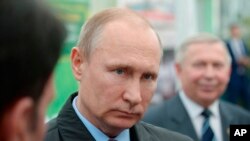 Vladimir Poutine lors d'un déplacement à Krasnodar, Russie, le 12 mars 2018 