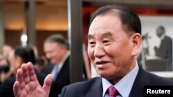 北韓高級官員金英哲在北韓國營媒體上再次露面，圖為金英哲資料照。