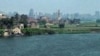 Cairo, the capital of Egypt, on the banks of the Nile River
