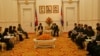 The Cambodia Business Mission delegation organized by the US-ASEAN Business Council meets with Cambodia's Prime Minister Hun Sen at the Peace Palace, Phnom Penh, Thursday, September 4, 2014. (Courtesy of US-ASEAN Business Council)