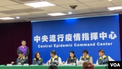 台灣中央流行疫情指揮中心記者會。 (資料照片)