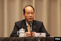 台灣海基會董事長林中森( 美國之音楊明拍攝)