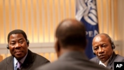 Des participants à la conférence de l'Institut de la Paix sur la démocratie en Afrique francophone