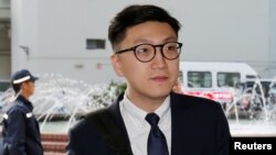 香港本土民主前線前成員、前立法會參選人梁天琦.(2018年1月18日路透社)