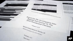 特別檢察官穆勒涉俄調查報告的編輯版於週四公佈。