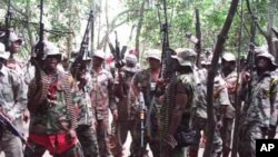 Des militants du delta du Niger