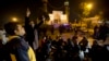 People condemn an attack on a Shiite mosque in Islamabad, Pakistan, Wednesday, Nov. 29, 2017.