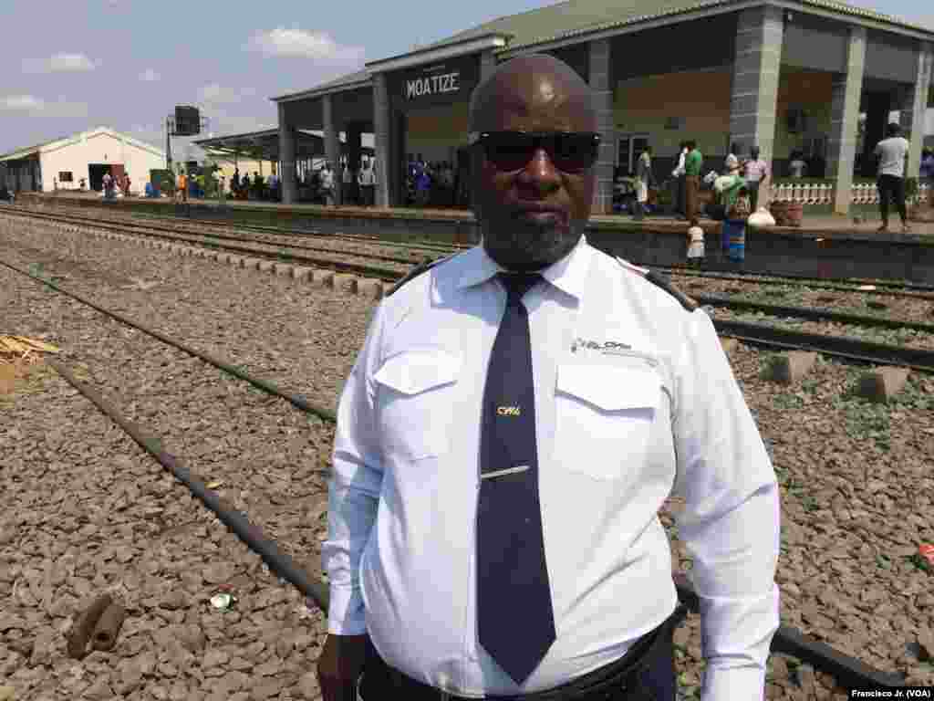 Ambrósio Magona, chefe da estação dos Caminhos de Ferro de Moçambique em Moatize