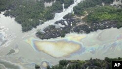 Une fuite de pétrole près de Port Harcourt au Nigéria