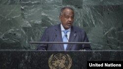 Le président Djiboutien Guelleh aux Nations Unies a New York