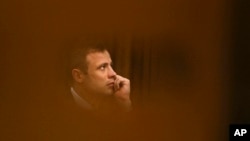 Oscar Pistorius en octobre 2014, archives. (AP Photo/Alon Skuy, Pool)