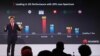 Huawei's 5G Product Line President, Yang Chaobin, speaks during a 5G event in London, on Feb. 20, 2020.