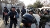 FILE - Security forces inspect the site of an Islamic State-claimed attack on a hospital in Kabul, Afghanistan, March 8, 2017.